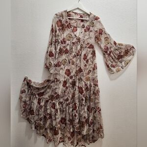 MOSSIMO SUPPLY CO. Floral Bohemian Maxi Dress SIZE-XS